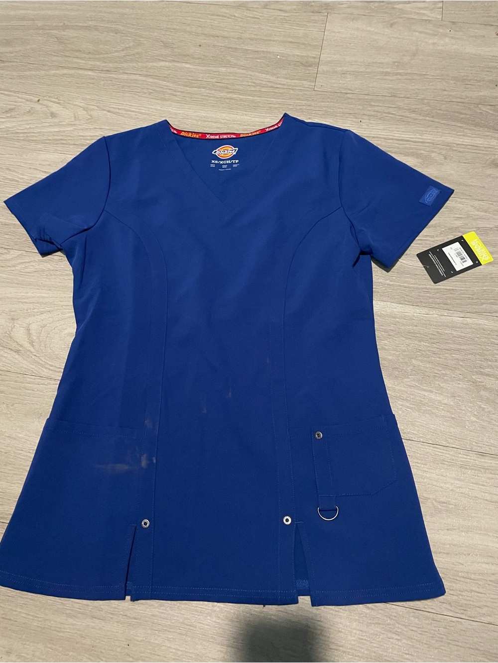 Dickies Women's Royal Blue Short Sleeve Scrub Tunic